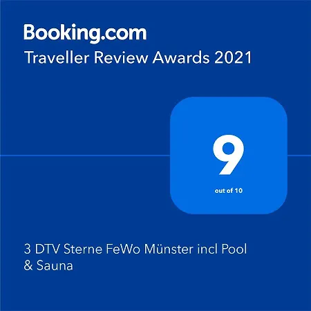 Apartment 3 Echte Dtv Sterne Muenster Mit Saunen, Schwimmbad, Wlan & Netflix!